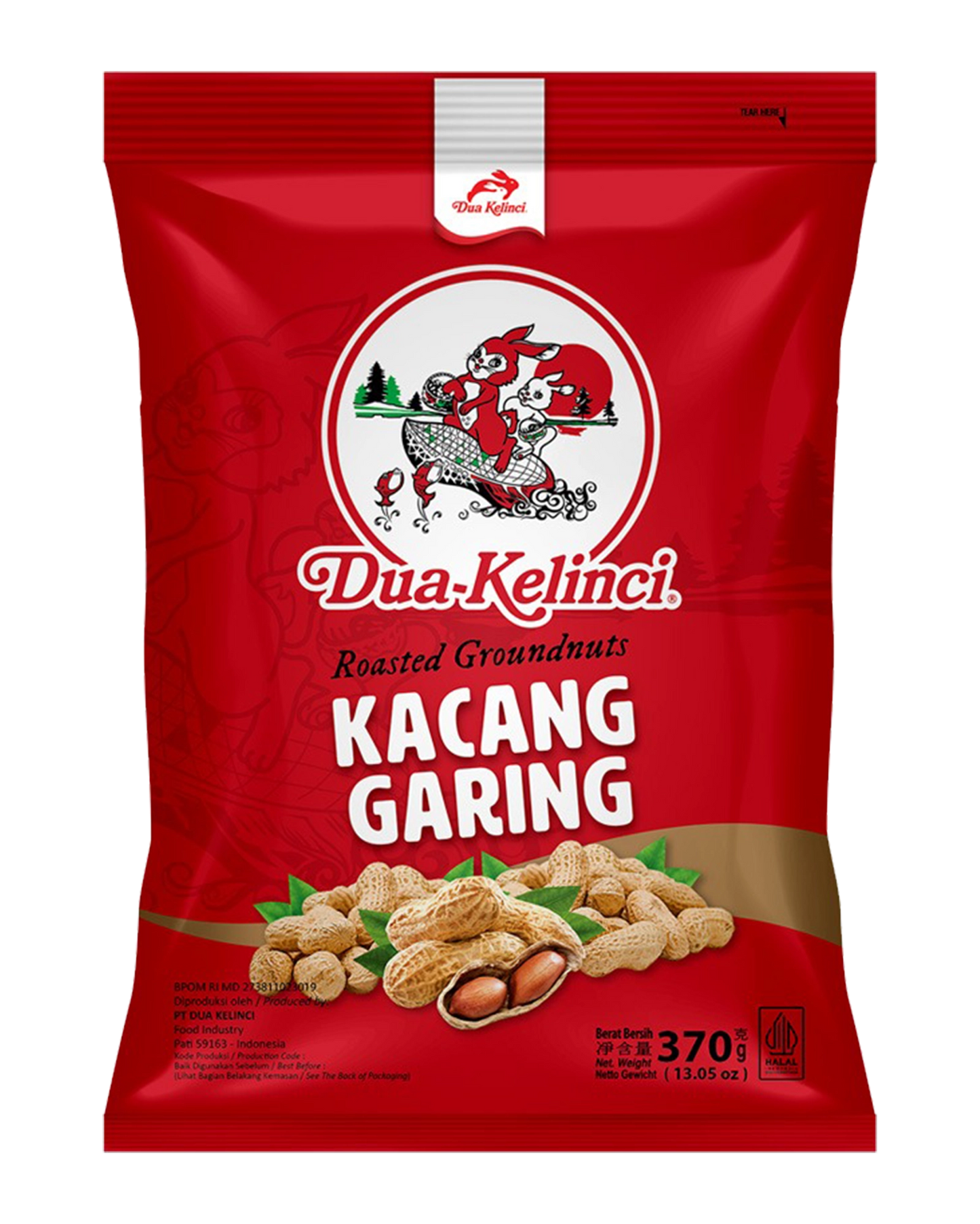 Dua Kelinci Kacang Garing 370g