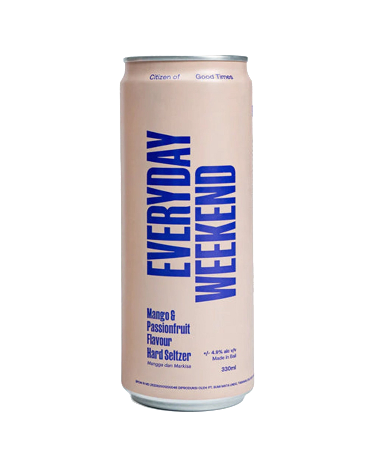 Everyday Weekend Seltzer Manggo Passionfruit Can 330mL