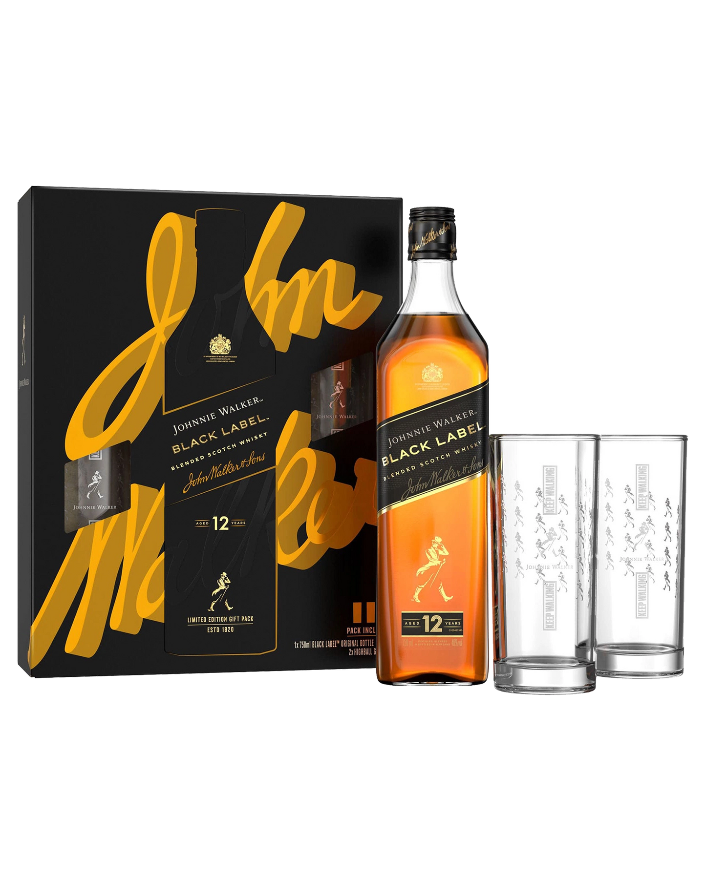 JW Black Label Gift Box 700mL