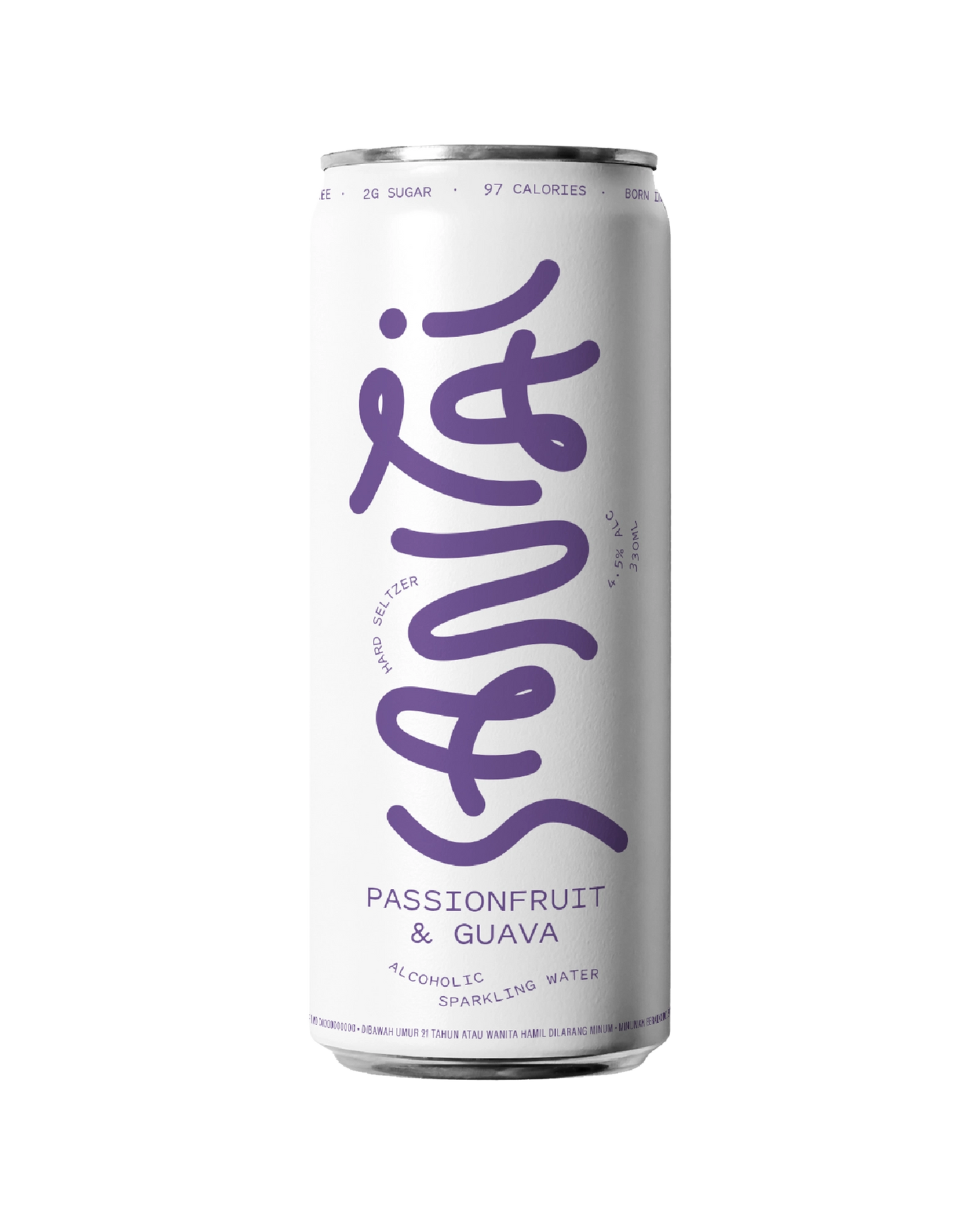 Santai Hard Seltzer Passionfruit & Guava Can 330mL