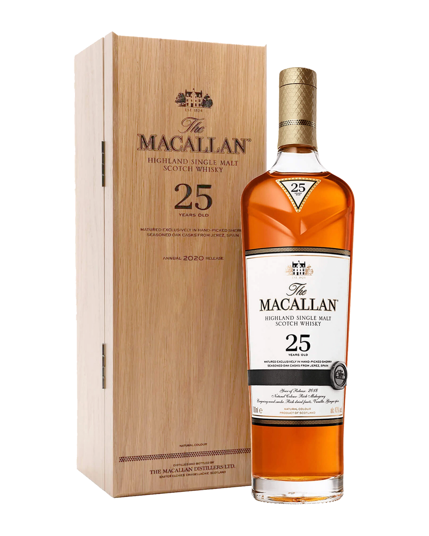The Macallan 25YO Sherry Oak 700mL