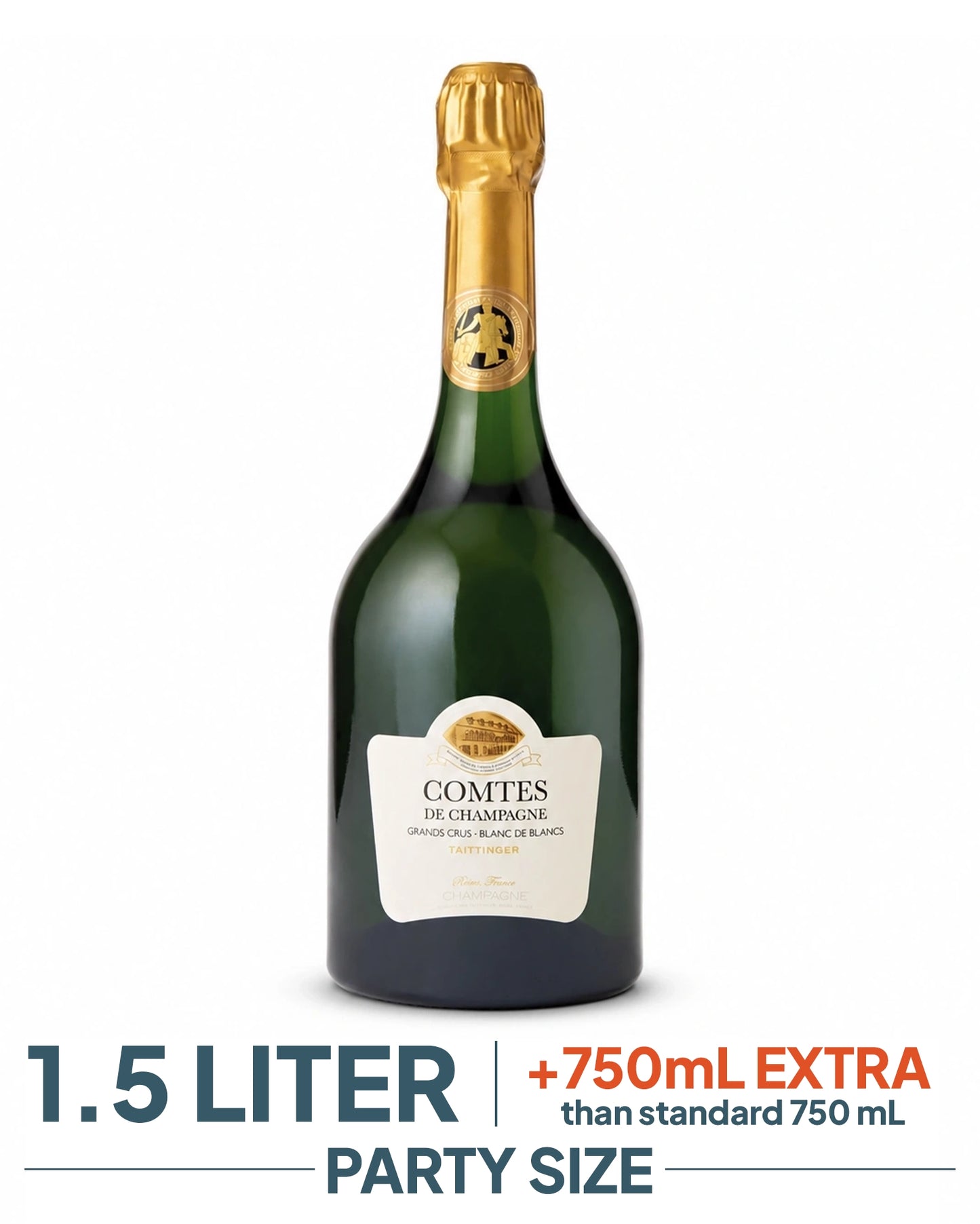 Taittinger Comtes de Champagne Grand Crus Blanc De Blancs 1.5Lt