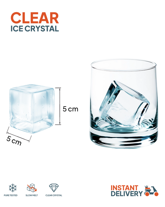 Clear Ice Cube 5x5x5