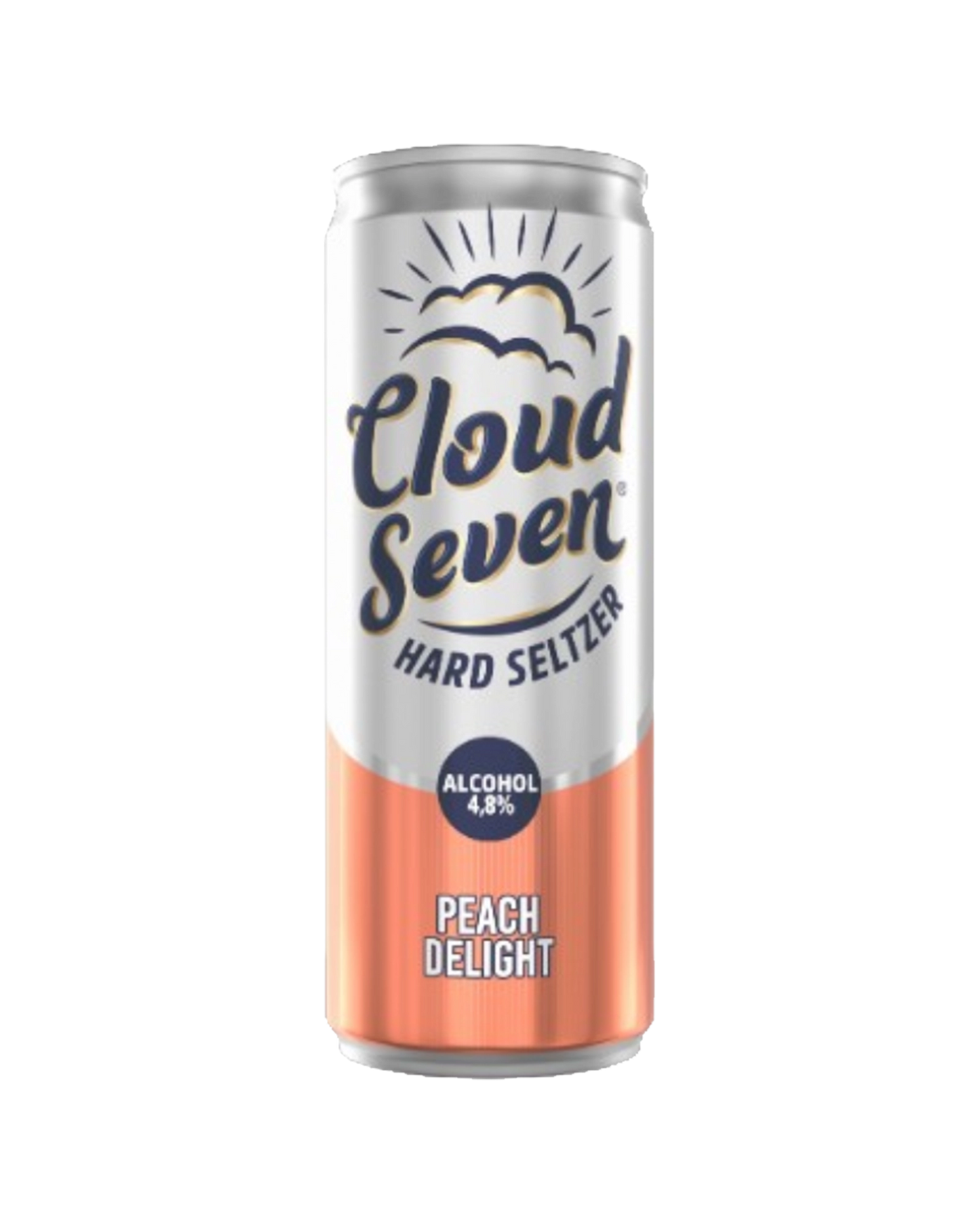 Cloud Seven Hard Seltzer Peach Delight Can 320mL