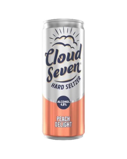 Cloud Seven Hard Seltzer Peach Delight Can 320mL