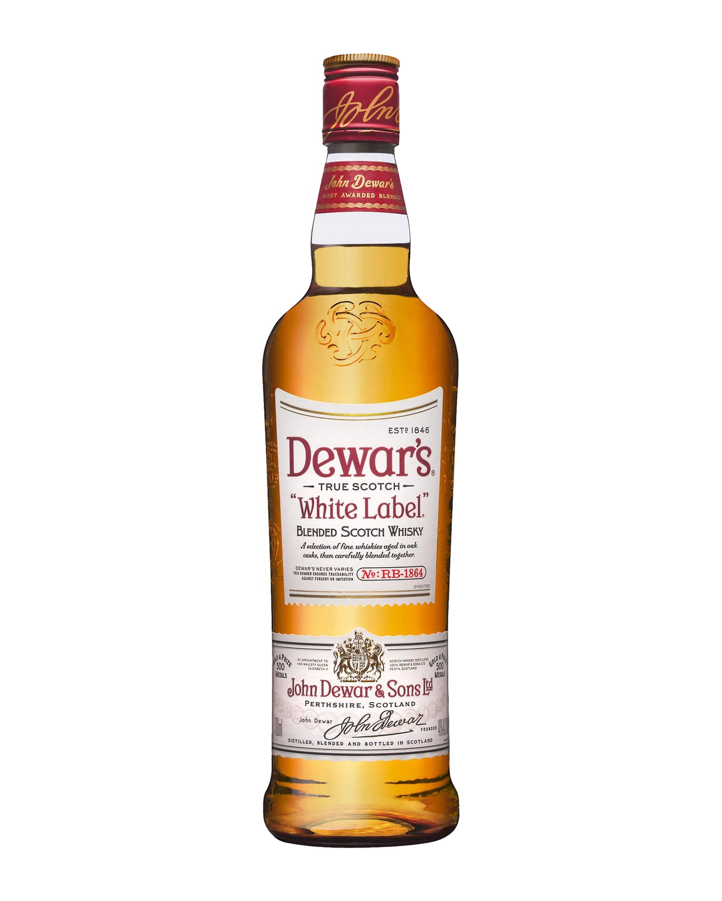 Dewars White Label Blended Scotch Whisky 750mL