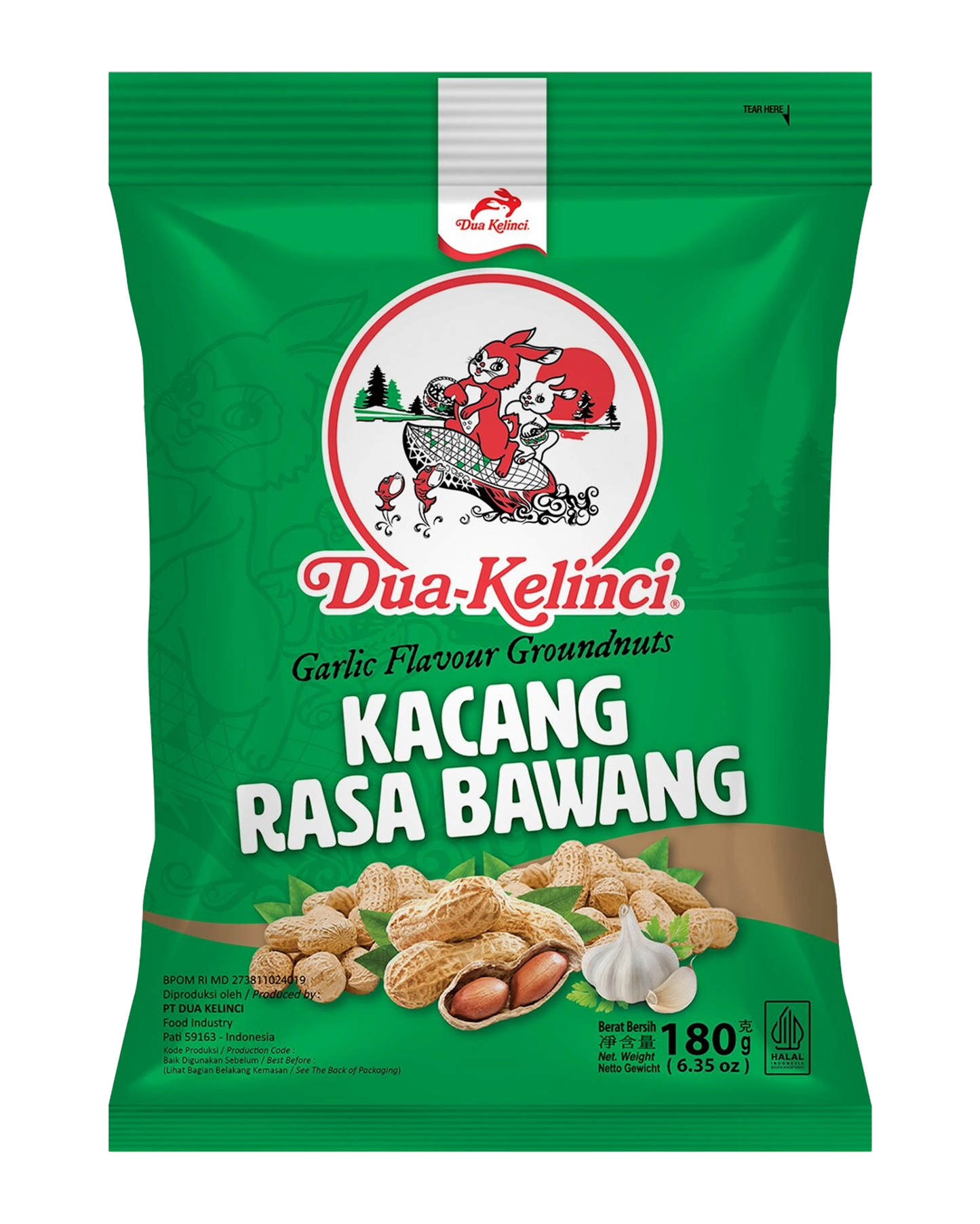 Dua Kelinci Kacang Rasa Bawang 180g