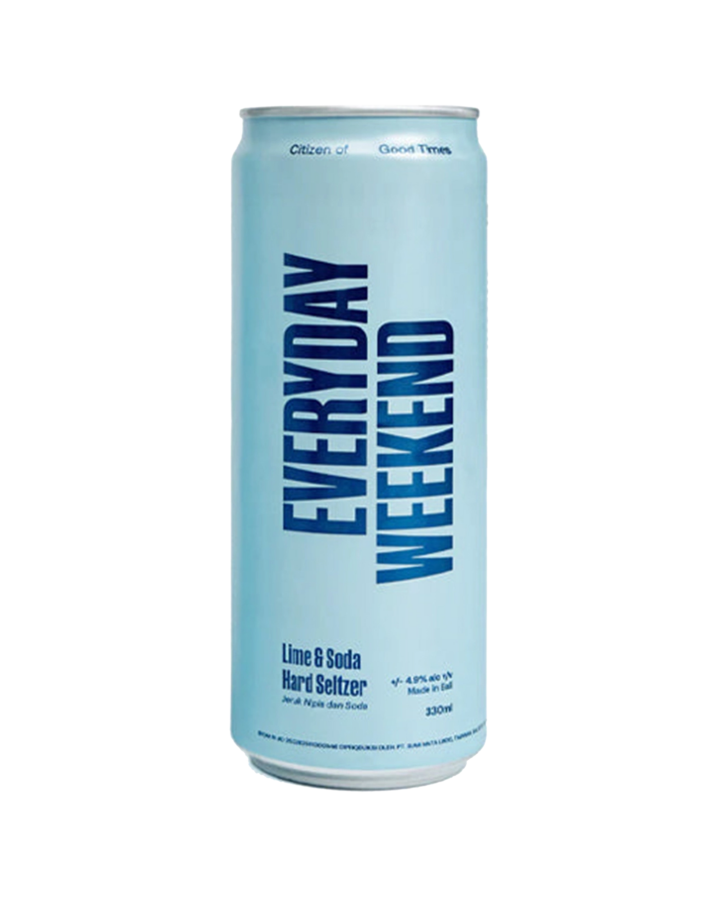 Everyday Weekend Seltzer Lime Soda Can 330mL