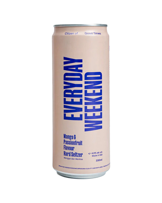Everyday Weekend Seltzer Manggo Passionfruit Can 330mL