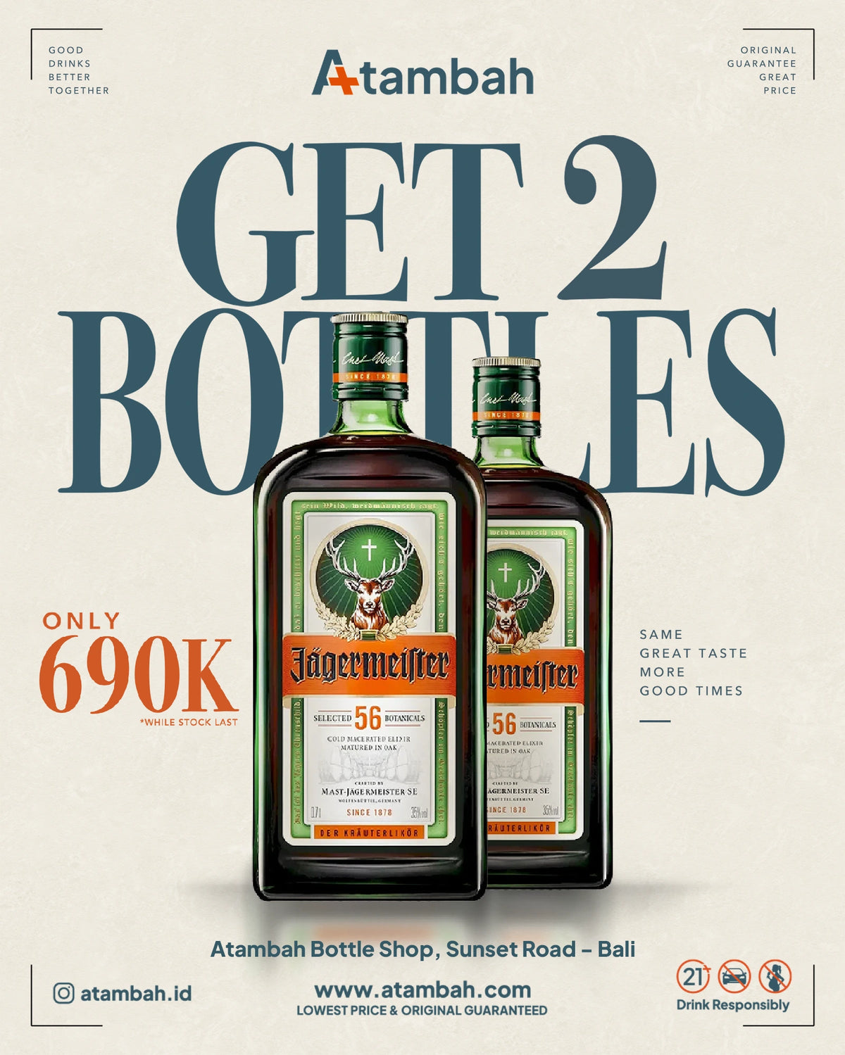 [PROMO] Twin Jagermeister 700mL