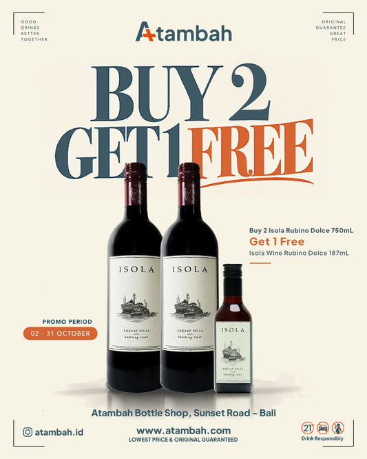 [PROMO] Buy 2 Isola Rubino Dolce 750mL Get 1 Isola Rubino Dolce 187mL