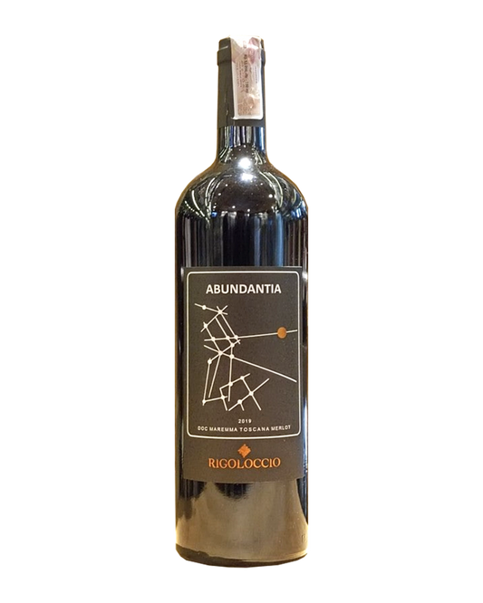Rigoloccio Abudantia Merlot Doc Maremma. Tuscany 2019 750mL