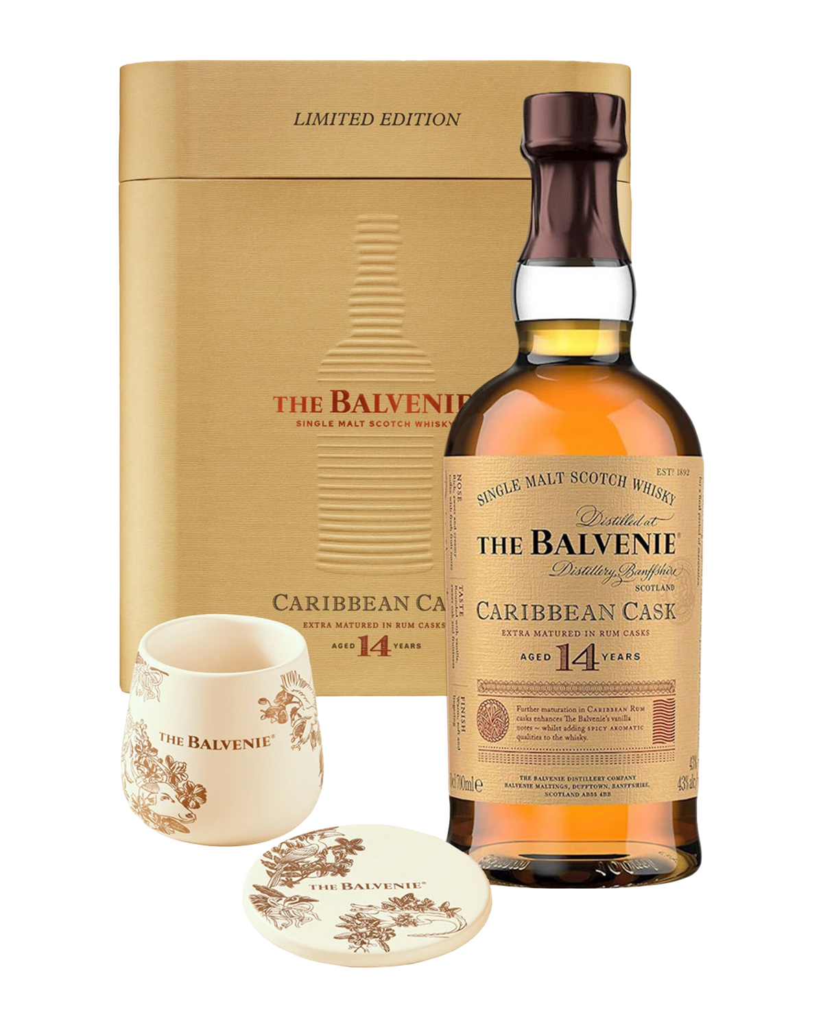 The Balvenie 14YO Caribbean Cask Gift Set