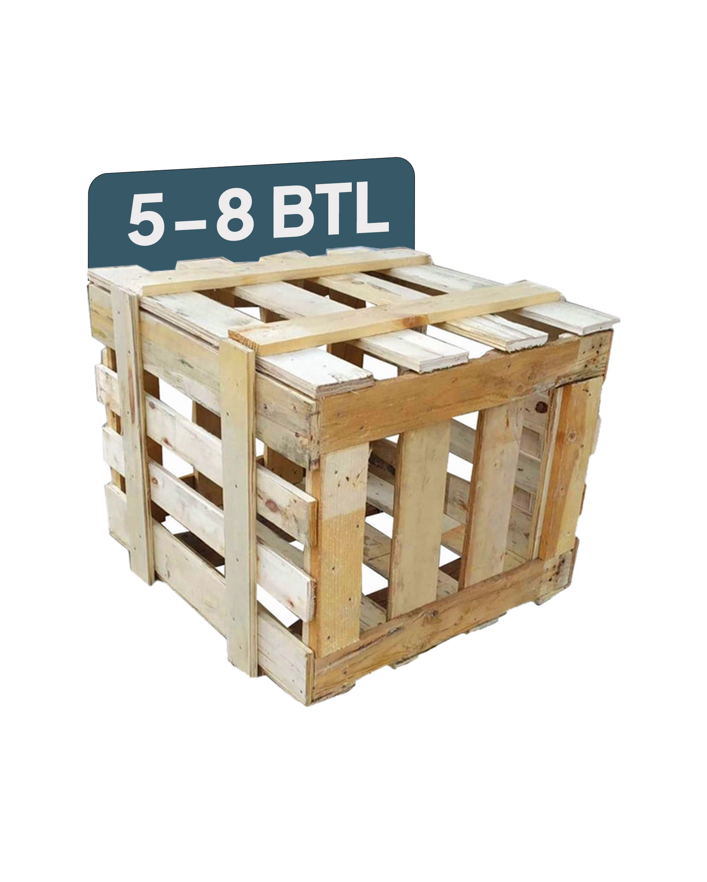 Wooden box 5-8 btls