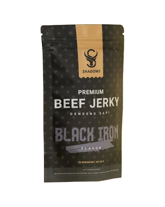 Shadows Beef Jerky Black Iron Soy 50g