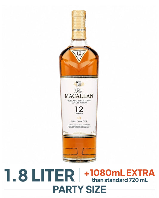 The Macallan  12YO Sherry Oak 1.75Lt